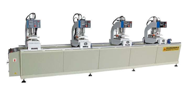 Linear four-position welding machine
